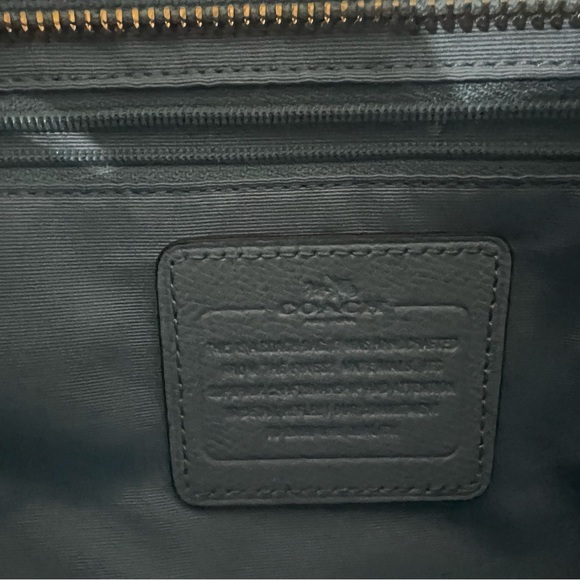 Coach Light Blue Crossgrain Leather Baby Diaper Multifunction Bag - Picture 3 of 4